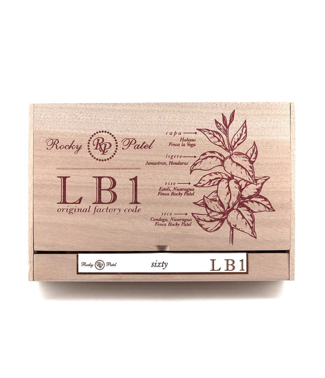 Rocky Patel LB1 Sixty Cigar Box View 4 from AuCigars, premium Cuban cigar