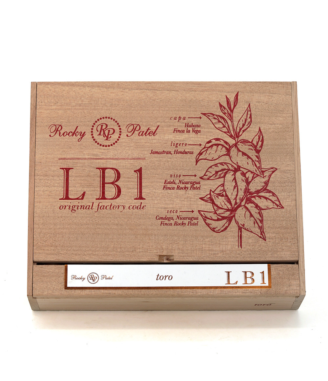 Rocky Patel LB1 Toro Cigar Box View 4 from AuCigars, premium Cuban cigar