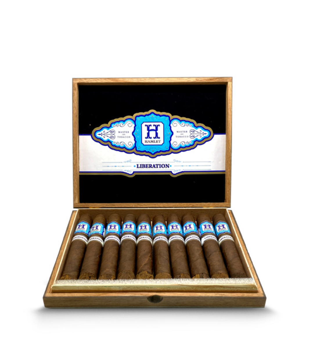 Rocky Patel Liberation By Hamlet Paredes Toro Cigar Box of 10 close-up from AuCigars, premium Cuban cigar