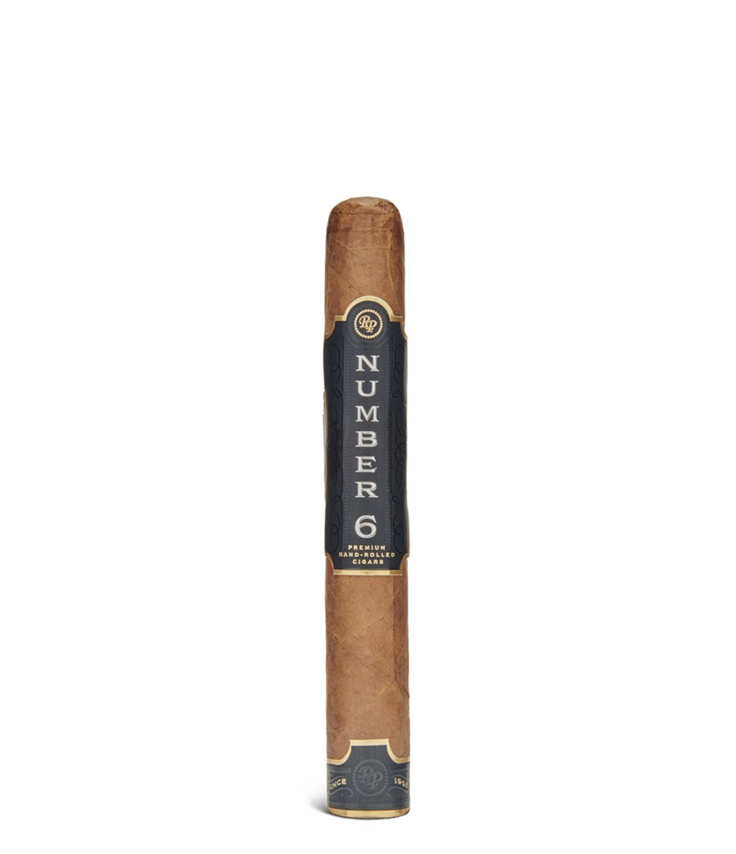 Rocky Patel Number 6 Robusto Cigar close-up from AuCigars, premium Cuban cigar