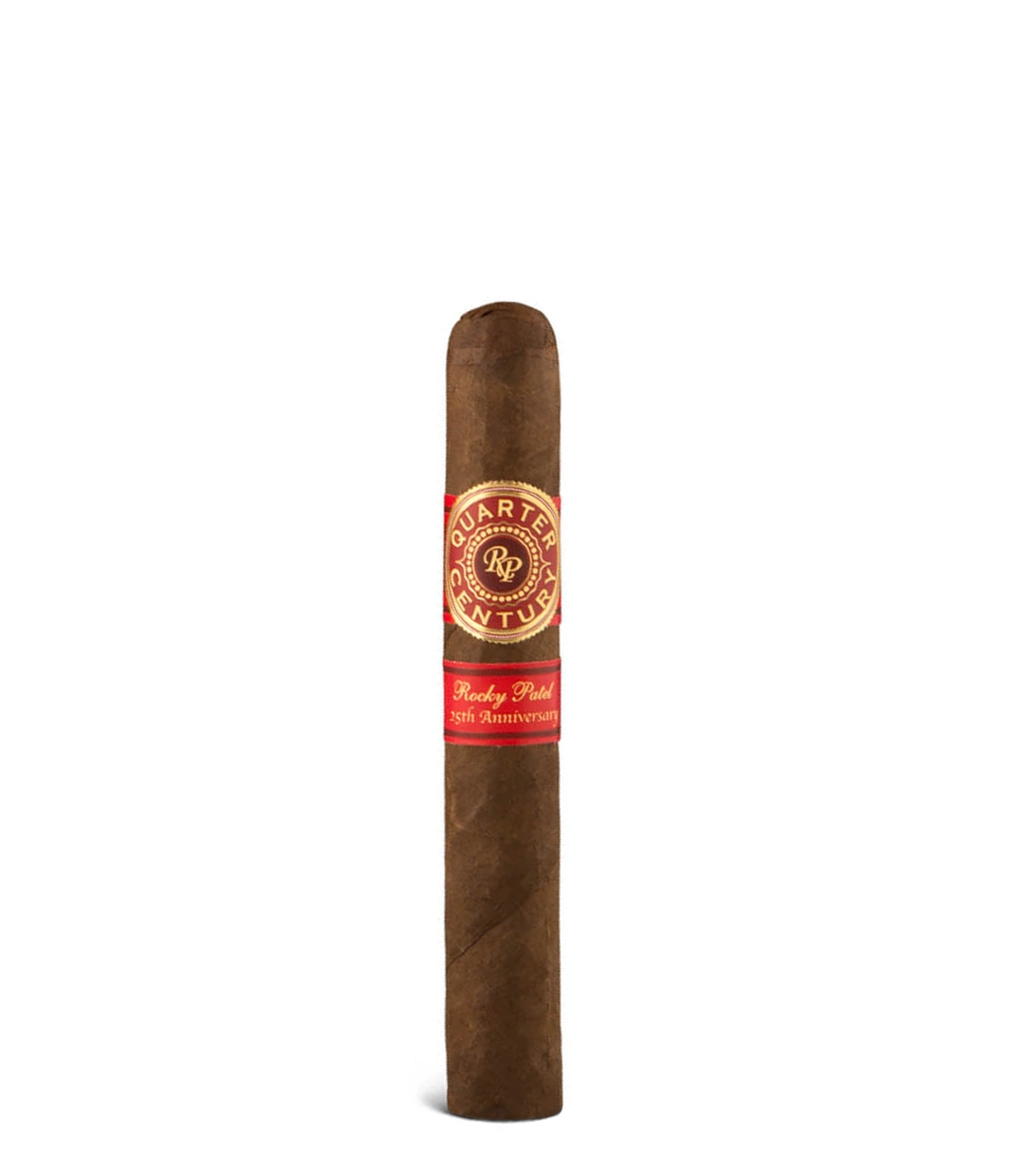 Rocky Patel Quarter Century Robusto Cigar close-up from AuCigars, premium Cuban cigar