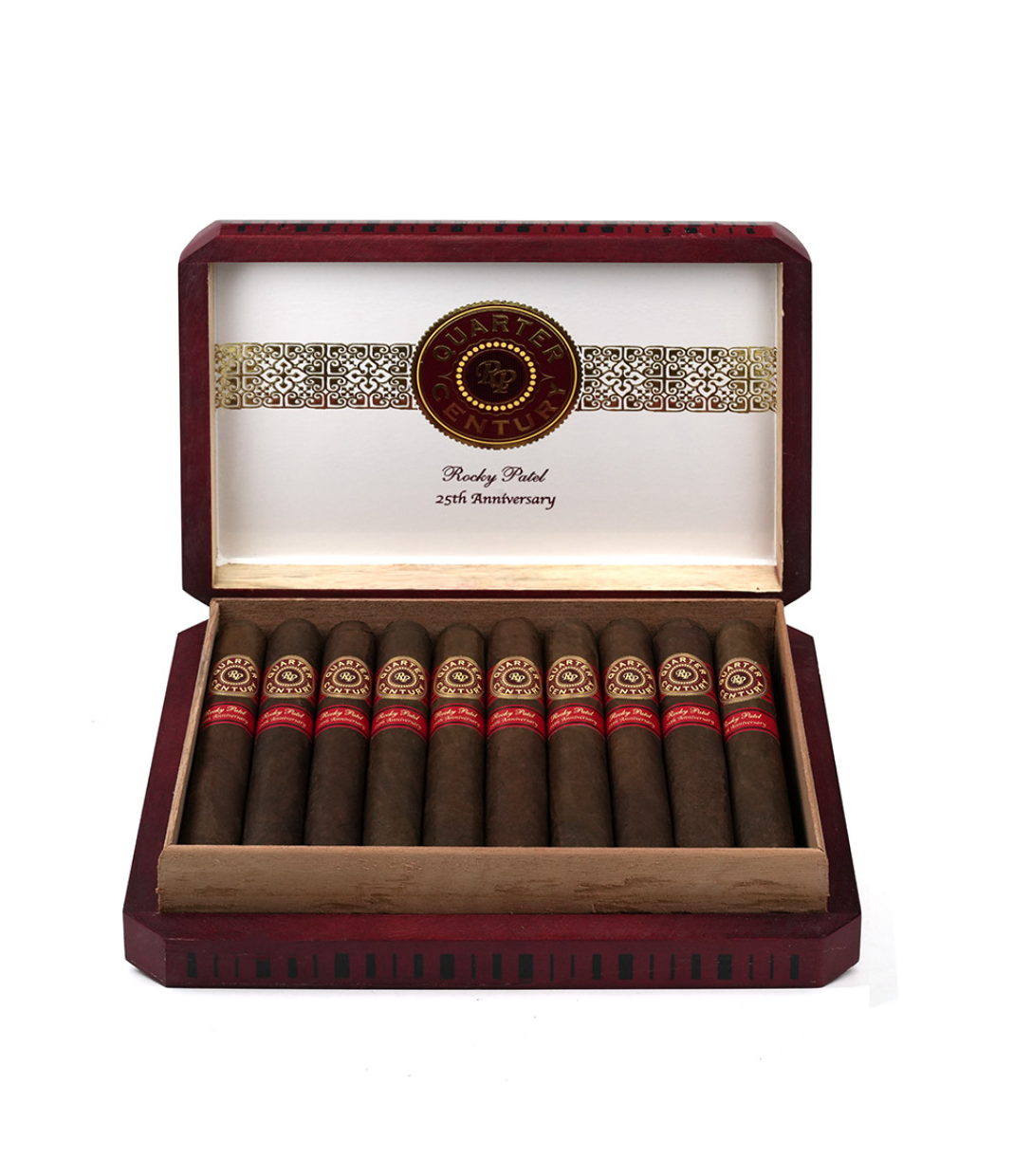 Rocky Patel Quarter Century Sixty Cigar Box View 2 from AuCigars, premium Cuban cigar