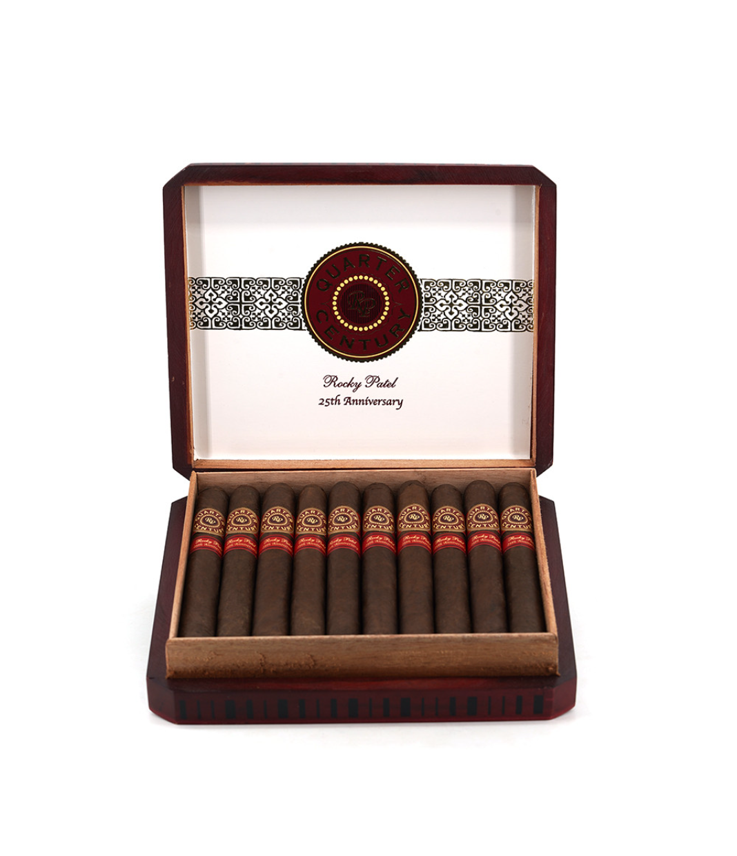 Rocky Patel Quarter Century Toro Cigar Box View 2 from AuCigars, premium Cuban cigar