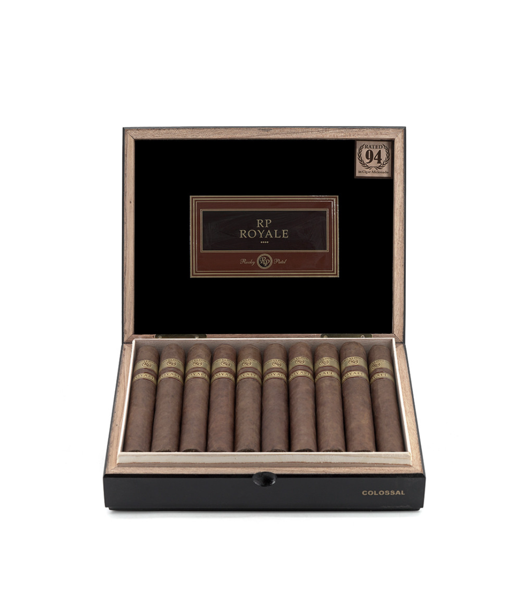 Rocky Patel Royale Colossal Cigar Box View 2 from AuCigars, premium Cuban cigar