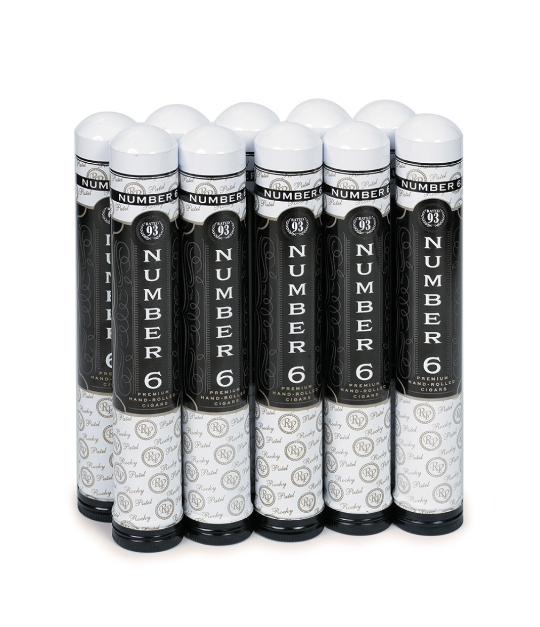 Rocky Patel RP Number 6 Deluxe Toro Cigar Box of 5 x 2 close-up from AuCigars, premium Cuban cigar