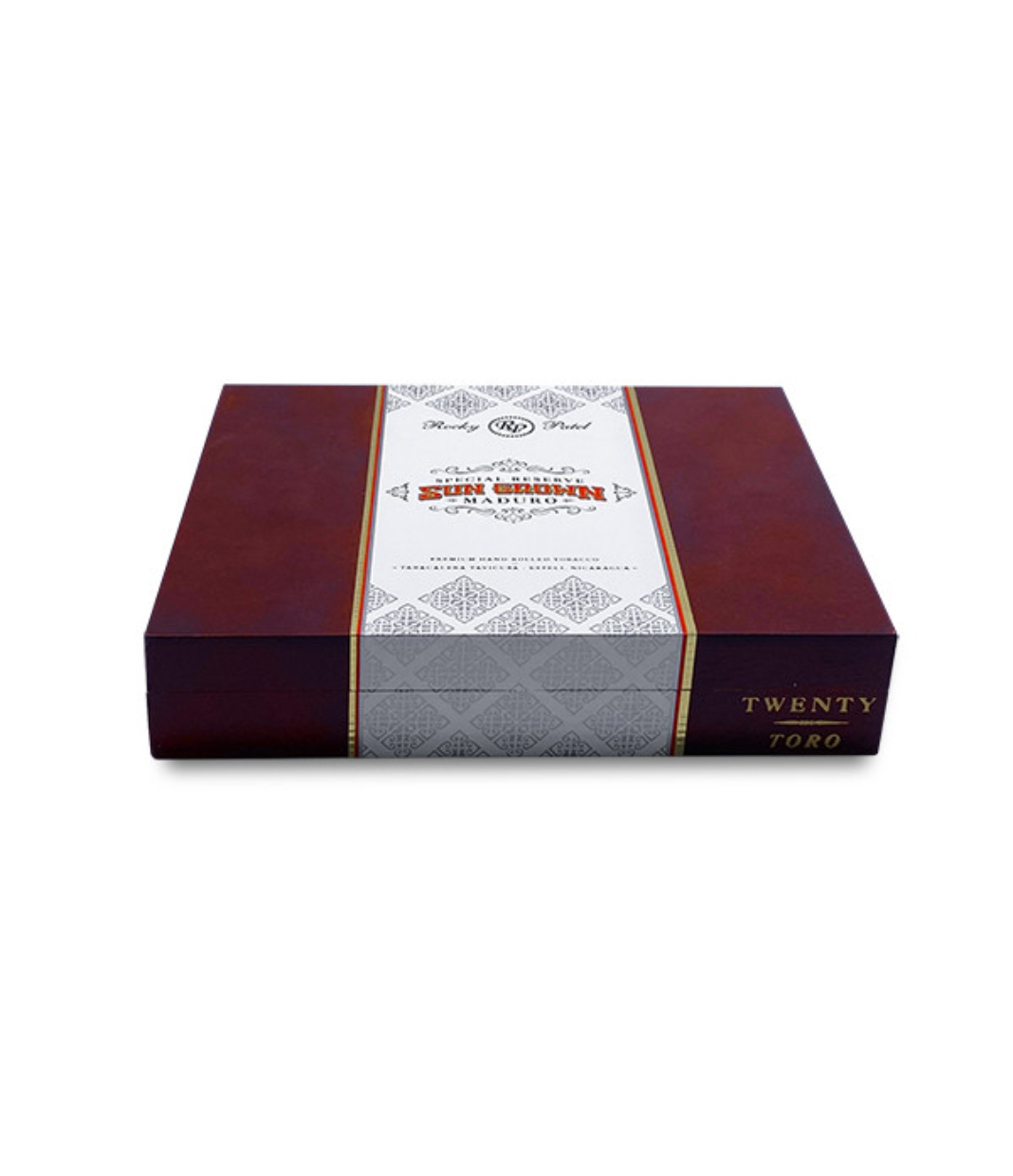Rocky Patel Sun Grown Maduro Toro Cigar Box View 3 from AuCigars, premium Cuban cigar
