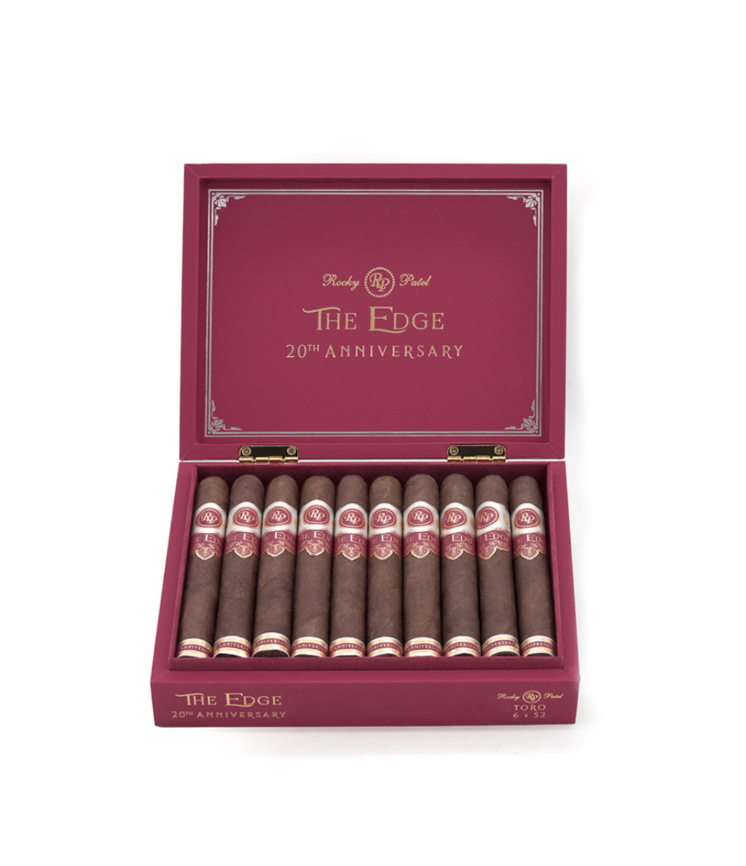 Rocky Patel the Edge 20th Anniversary Toro Cigar Box View 2 from AuCigars, premium Cuban cigar