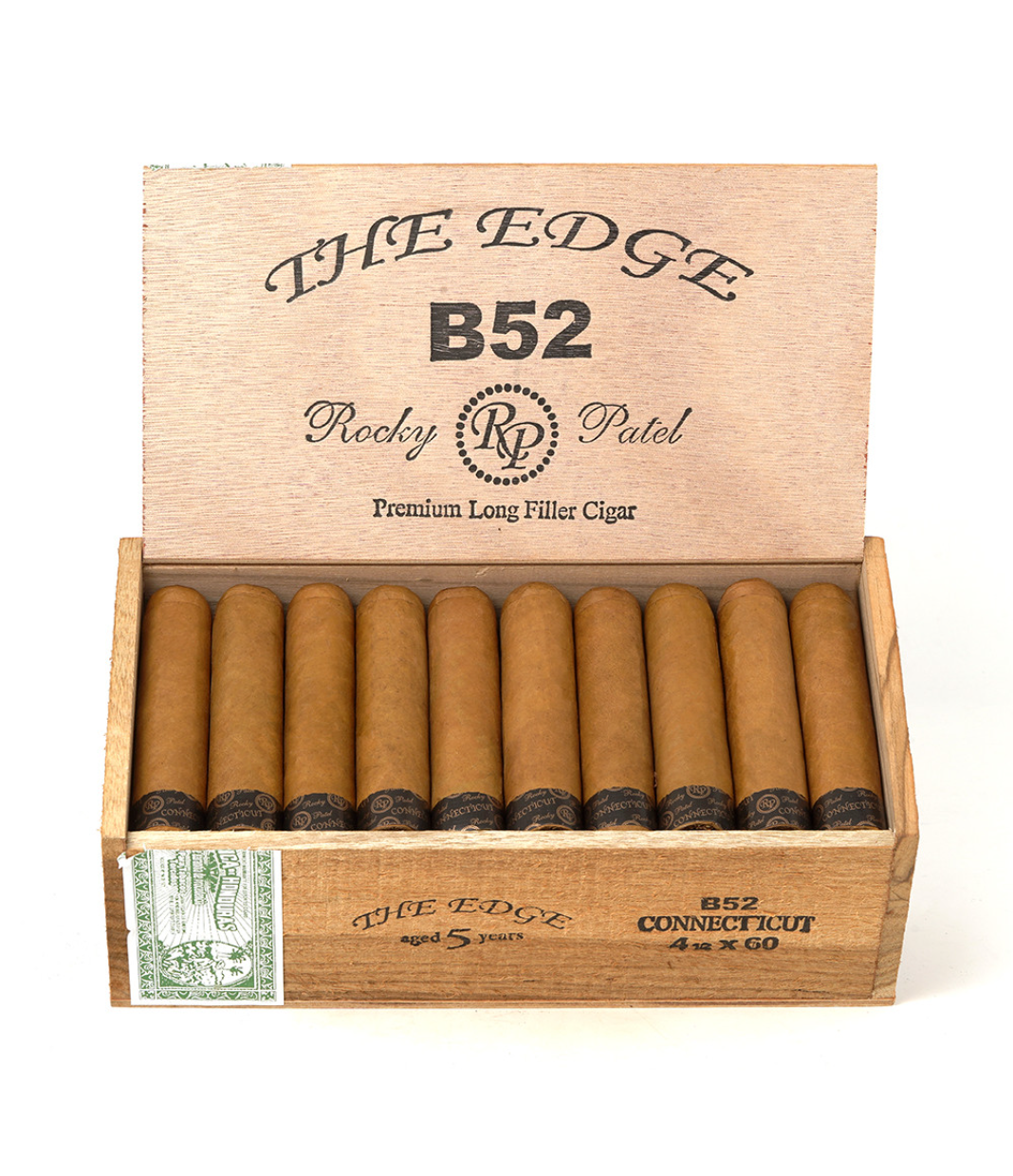 Rocky Patel The Edge B-52 Connecticut Cigar Box View 2 from AuCigars, premium Cuban cigar