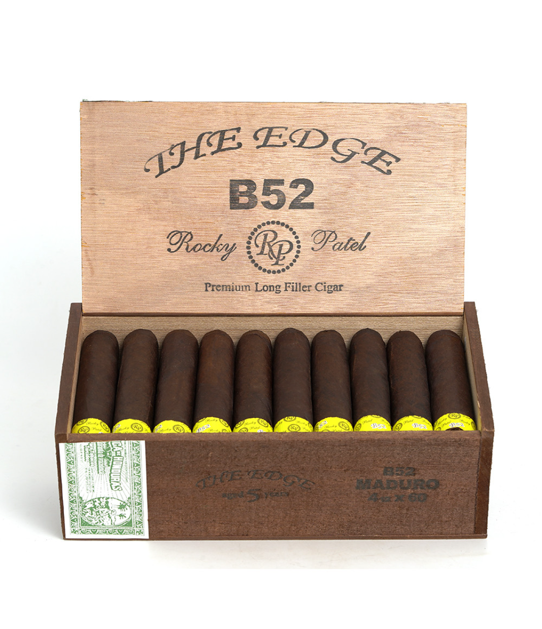 Rocky Patel The Edge B-52 Maduro Cigar Box View 2 from AuCigars, premium Cuban cigar