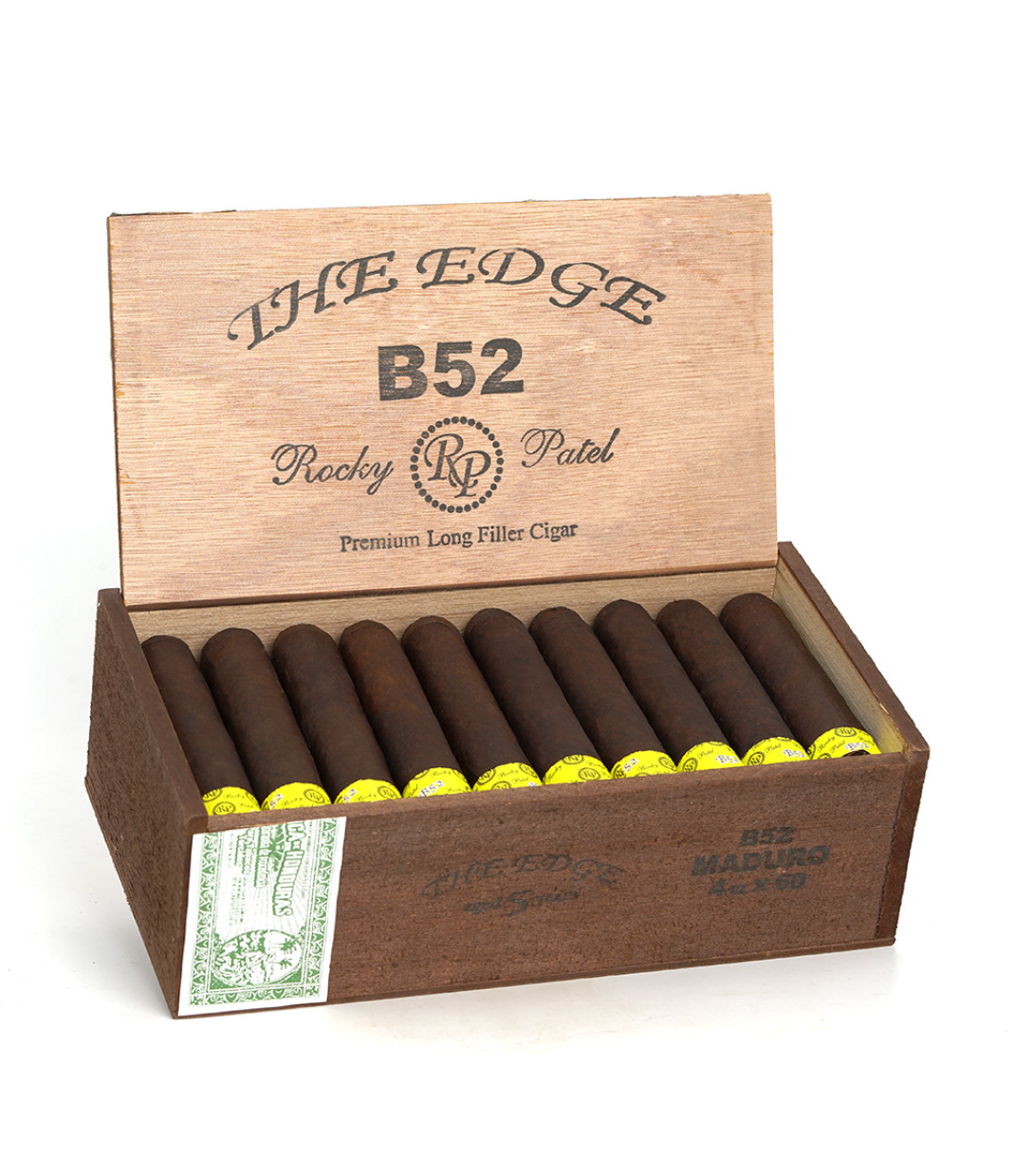 Rocky Patel The Edge B-52 Maduro Cigar Box of 30 close-up from AuCigars, premium Cuban cigar