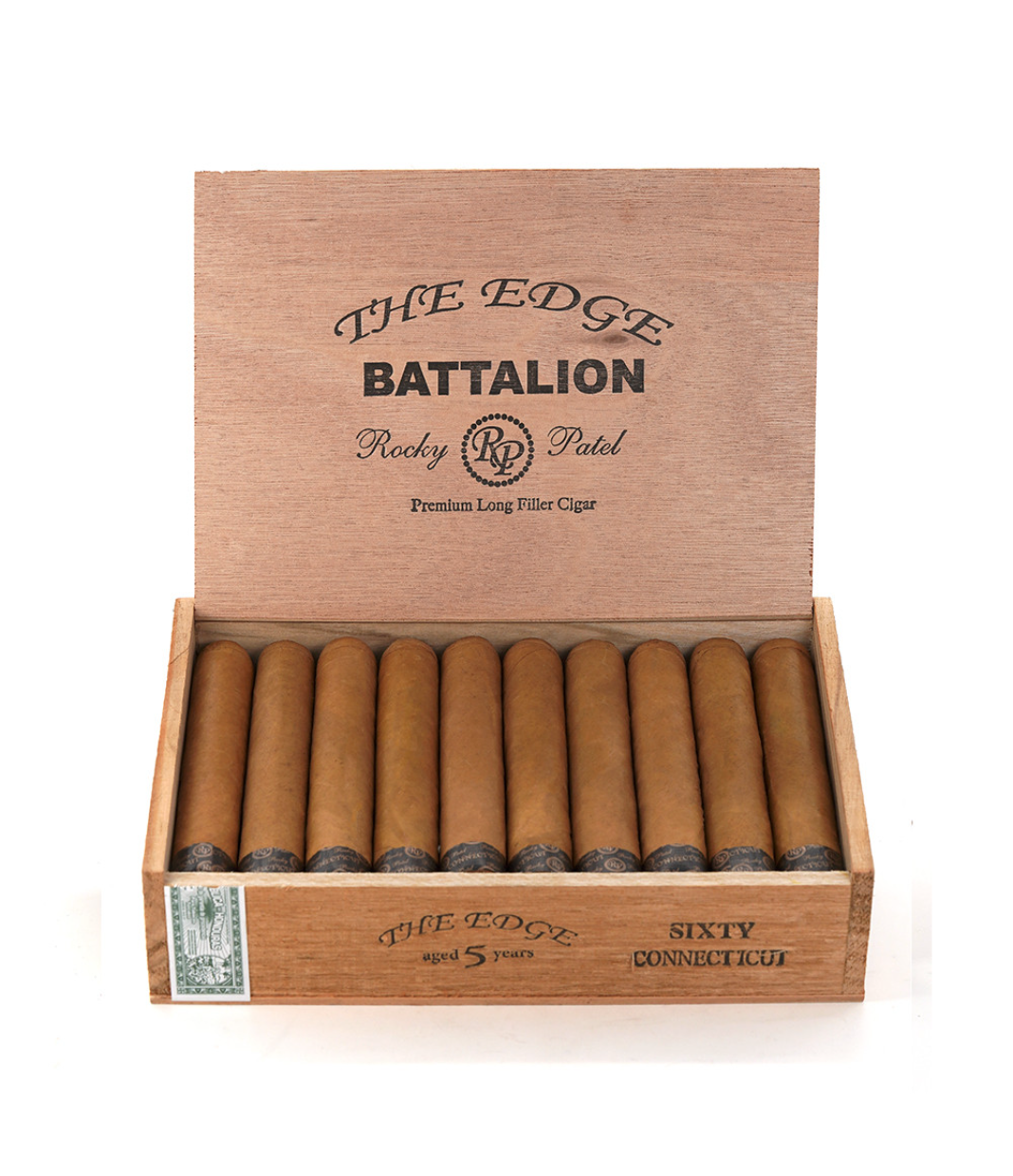 Rocky Patel The Edge Connecticut Battalion Cigar Box View 2 from AuCigars, premium Cuban cigar