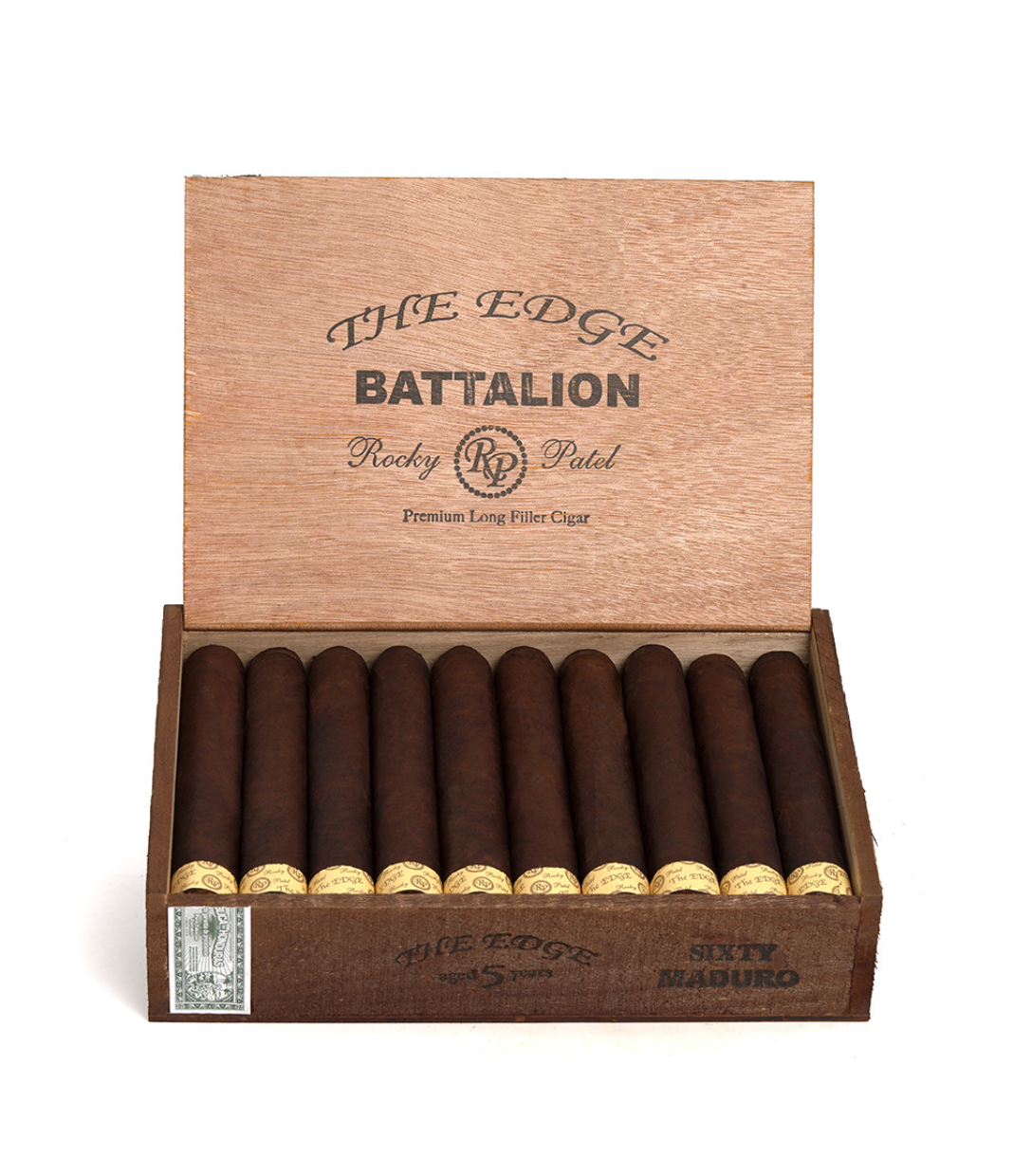 Rocky Patel The Edge Battalion Maduro Cigar Box View 2 from AuCigars, premium Cuban cigar