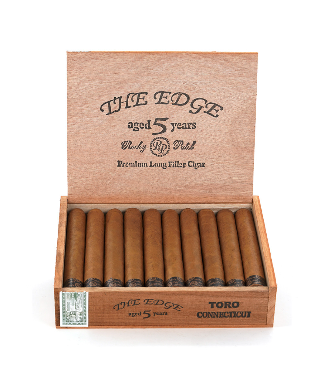 Rocky Patel The Edge Connecticut Toro Cigar Box View 2 from AuCigars, premium Cuban cigar