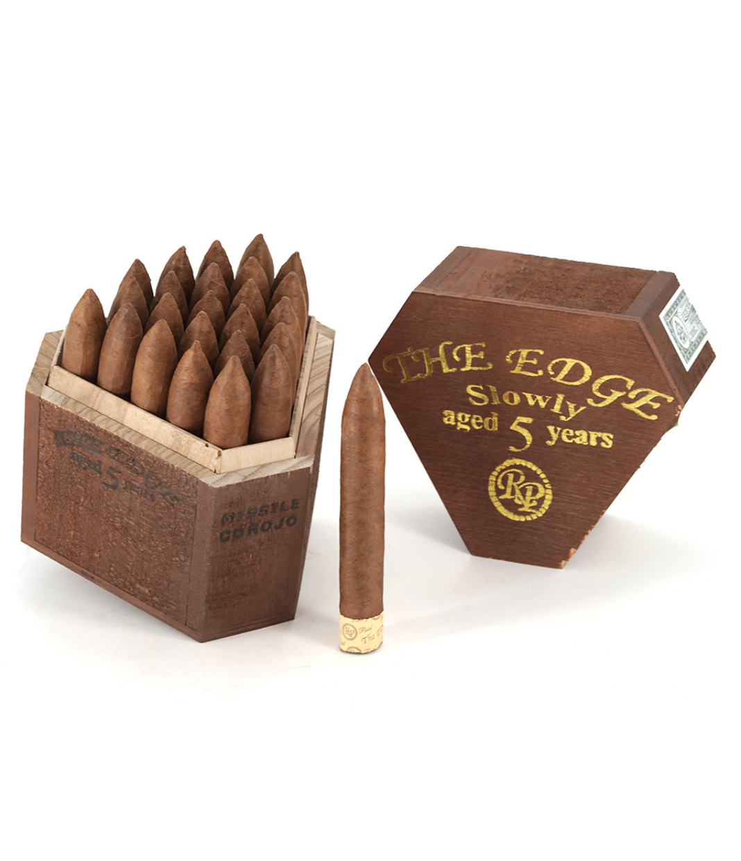 Rocky Patel The Edge Missile Corojo Cigar Box View 5 from AuCigars, premium Cuban cigar