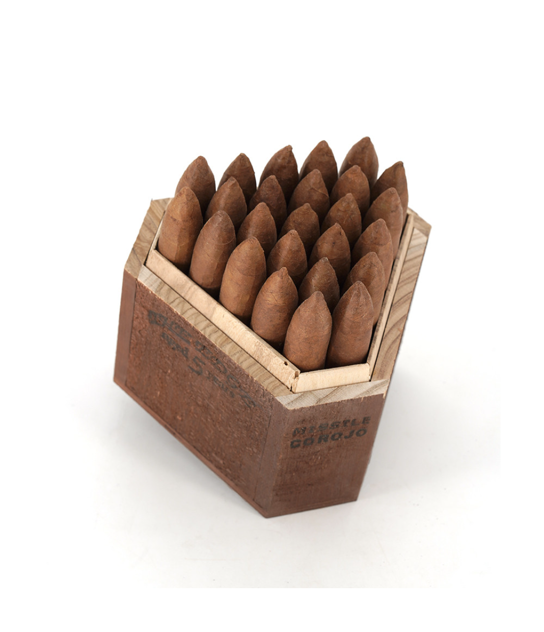 Rocky Patel The Edge Missile Corojo Cigar Box of 25 close-up from AuCigars, premium Cuban cigar