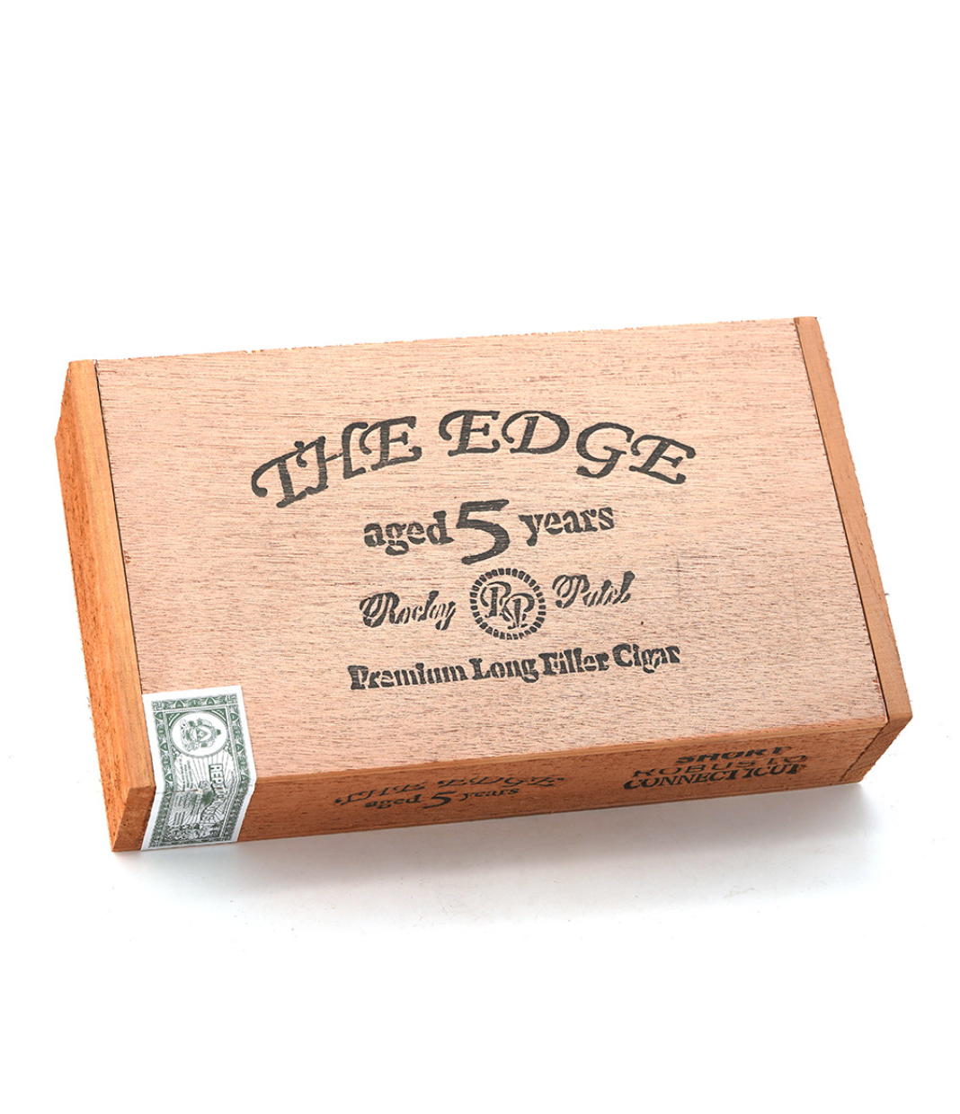 Rocky Patel The Edge Connecticut Short Robusto Cigar Box View 3 from AuCigars, premium Cuban cigar