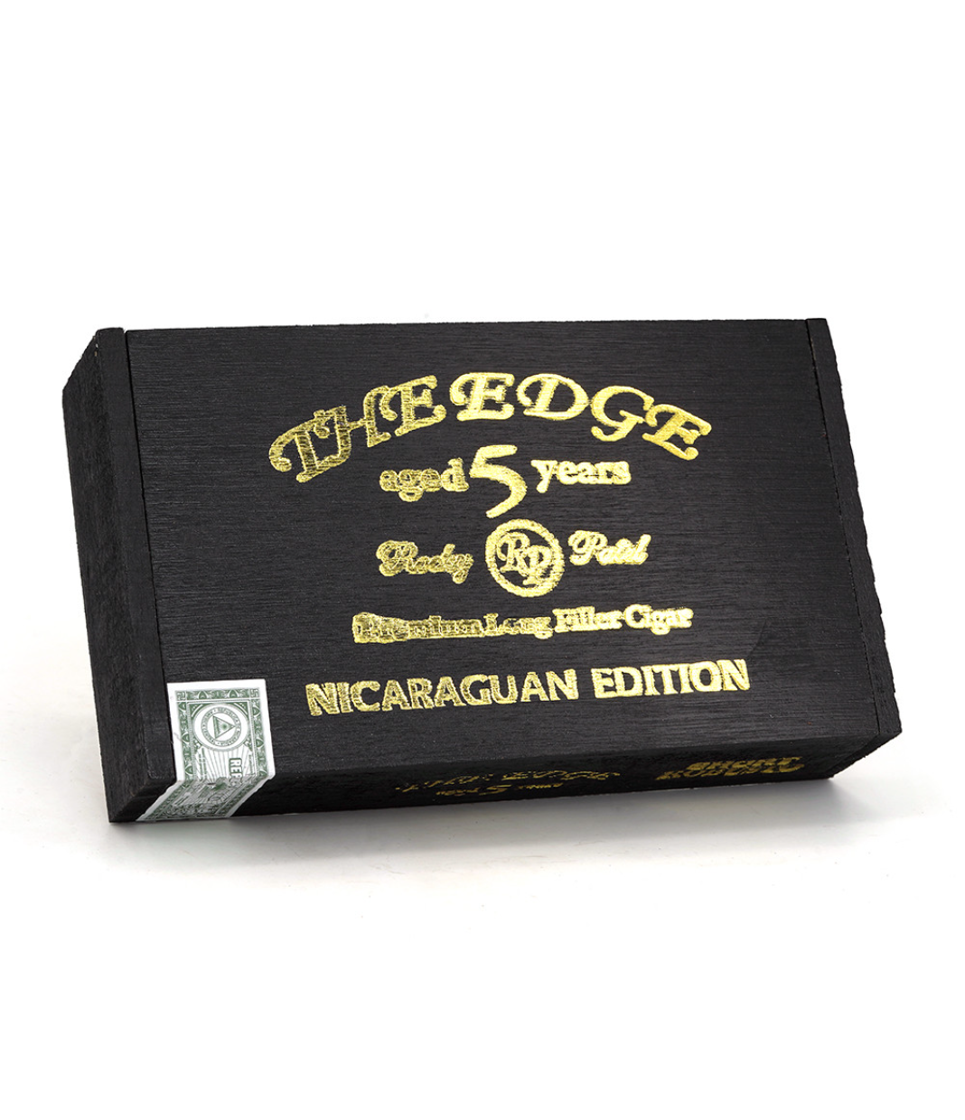 Rocky Patel The Edge Short Robusto Nicaragua Cigar Box View 3 from AuCigars, premium Cuban cigar