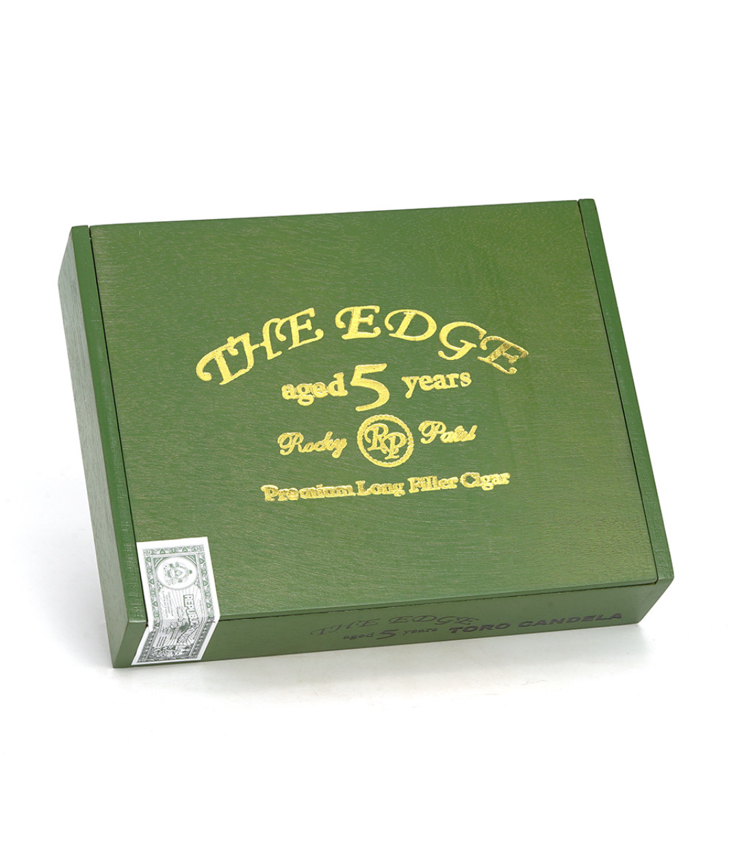 Rocky Patel The Edge Toro Candela Cigar Box View 3 from AuCigars, premium Cuban cigar
