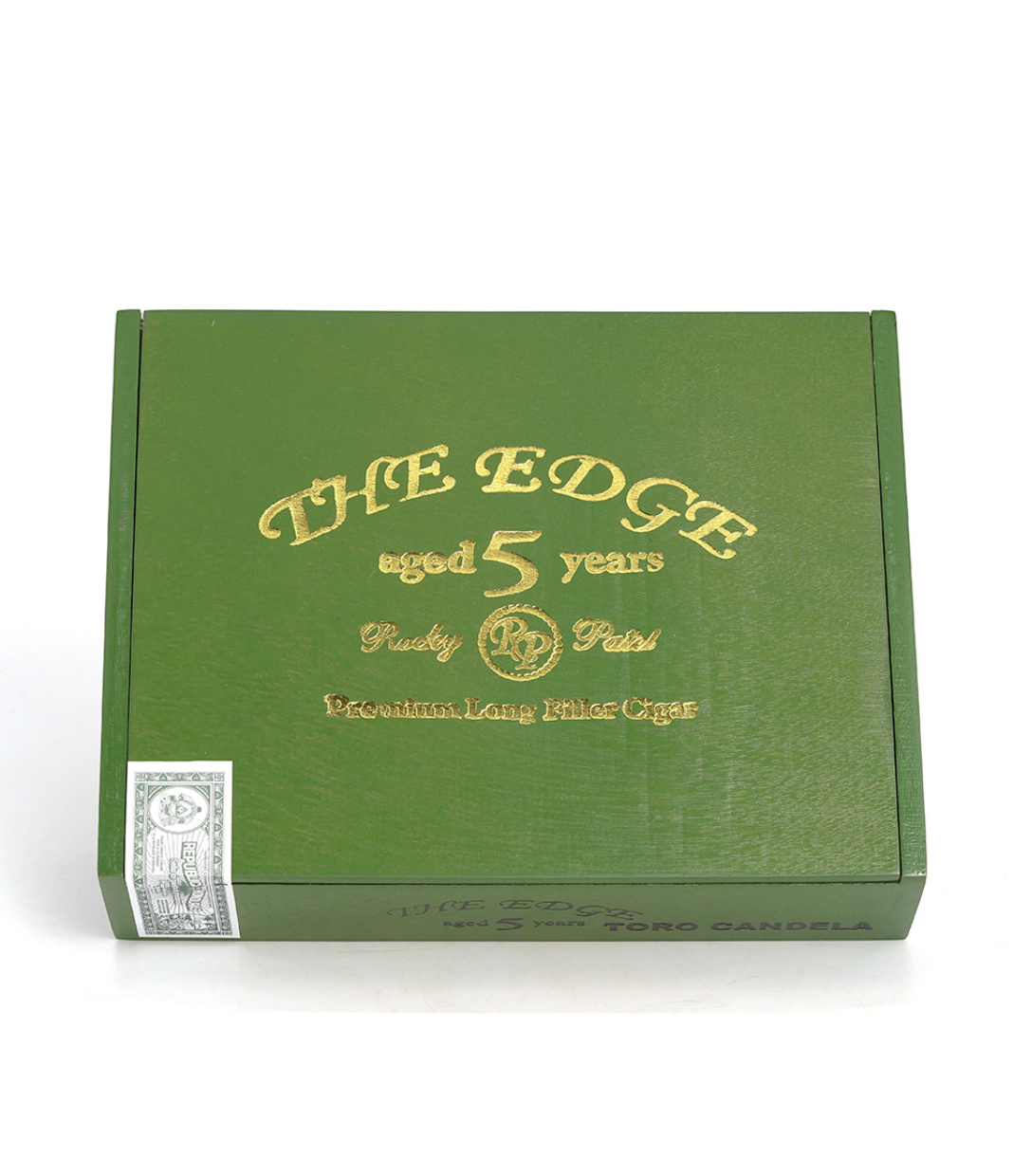 Rocky Patel The Edge Toro Candela Cigar Box View 4 from AuCigars, premium Cuban cigar