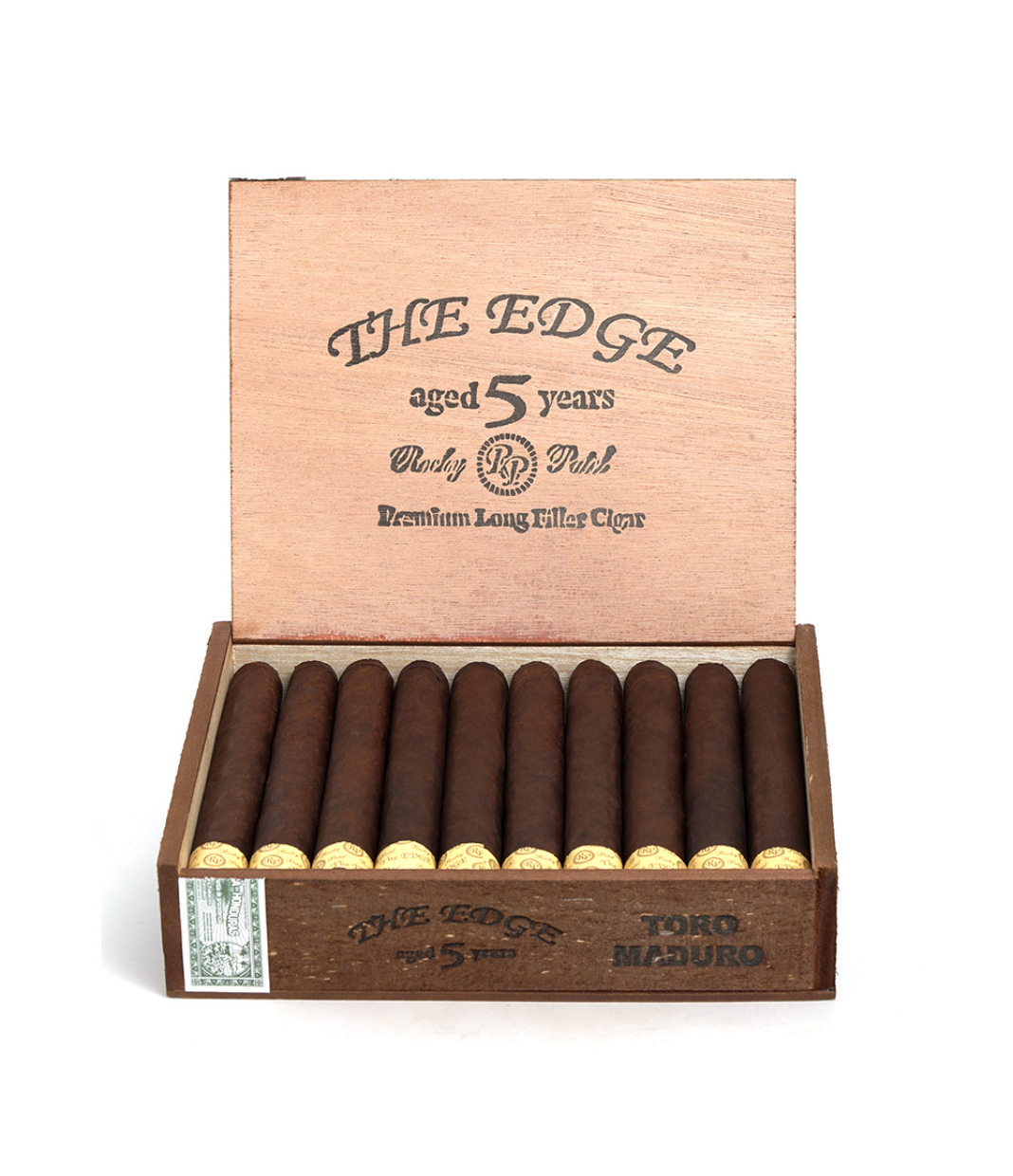 Rocky Patel The Edge Toro Maduro Cigar Box View 2 from AuCigars, premium Cuban cigar