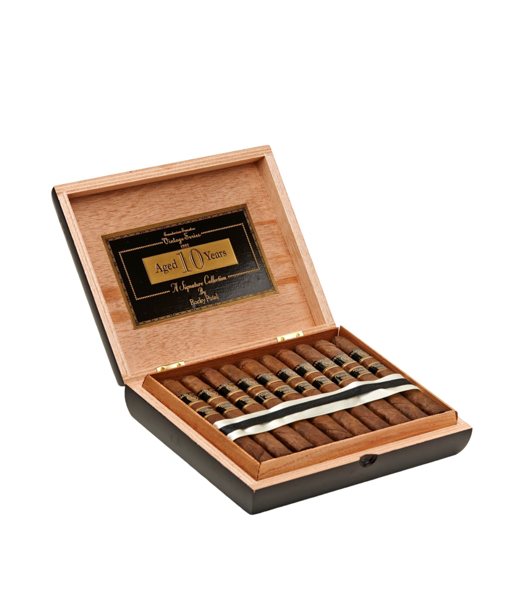 Rocky Patel Vintage 1992 Petit Belicoso Cigar Box of 20 close-up from AuCigars, premium Cuban cigar