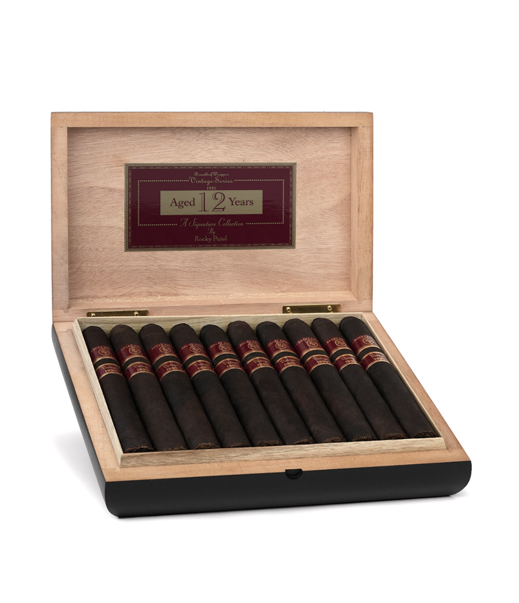 Rocky Patel Vintage 1990 Six By Sixty Cigar Box of 20 close-up from AuCigars, premium Cuban cigar