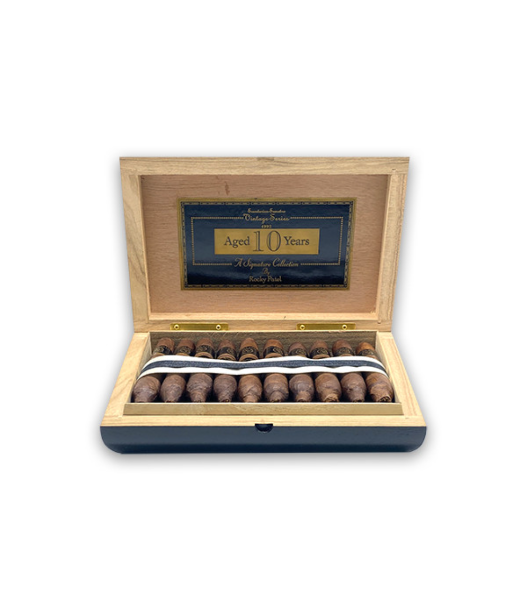 Rocky Patel Vintage 1992 Perfecto Cigar Box of 20 close-up from AuCigars, premium Cuban cigar