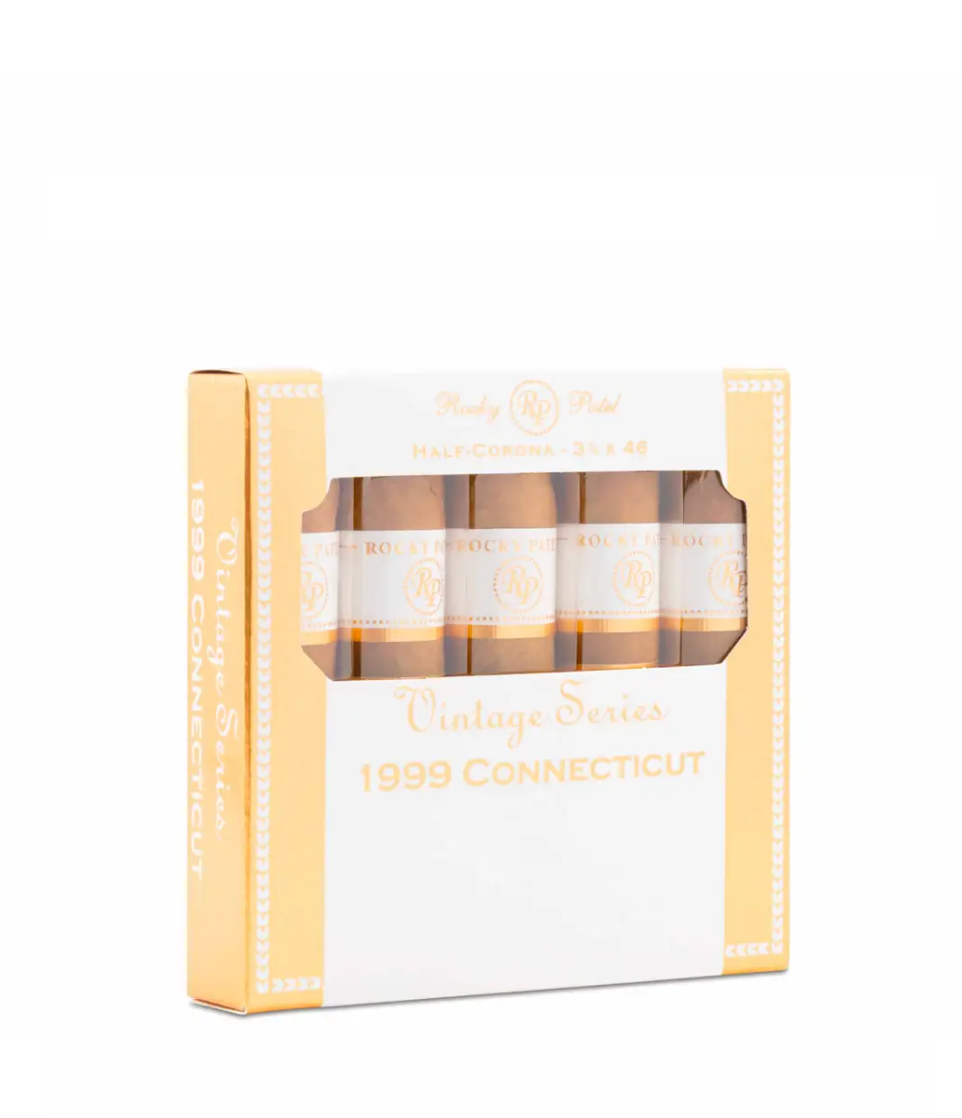 Rocky Patel Vintage 1999 Half Coronas Cigar Box View 3 from AuCigars, premium Dominican Republic cigar