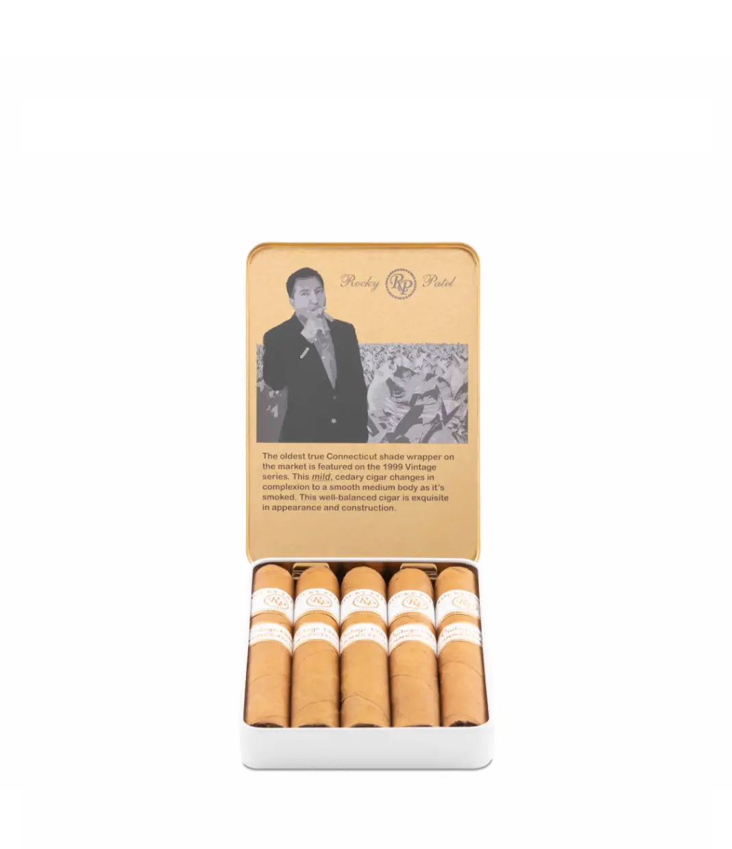 Rocky Patel Vintage 1999 Juniors Cigar Box View 5 from AuCigars, premium Cuban cigar