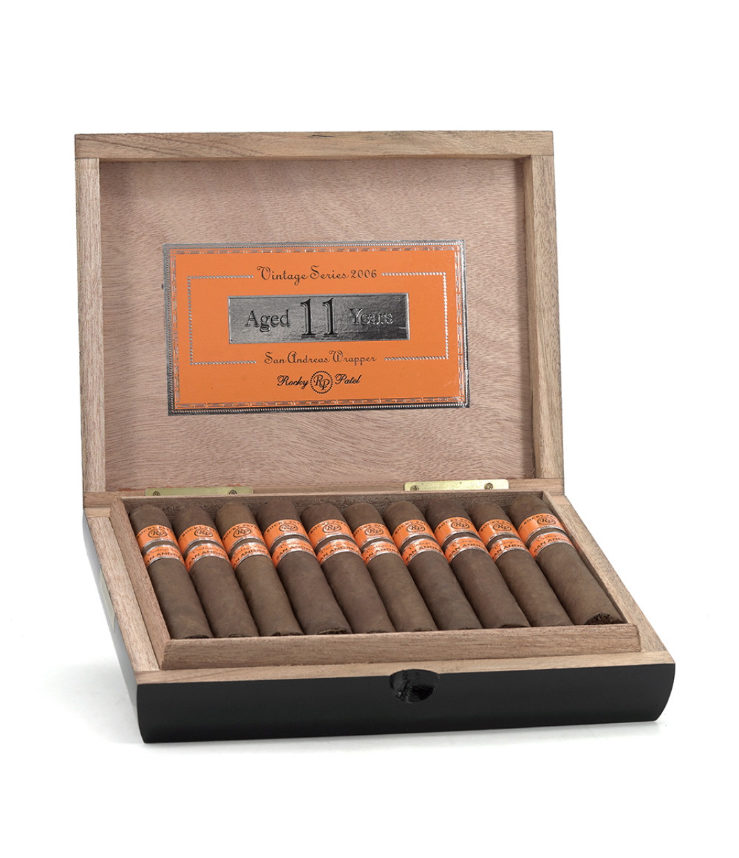 Rocky Patel Vintage 2006 Robusto Cigar Box of 20 close-up from AuCigars, premium Cuban cigar