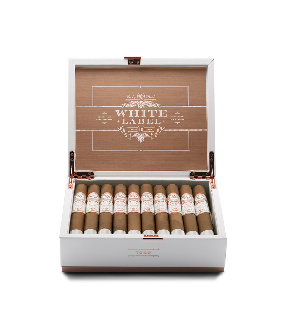 Rocky Patel White Label Toro Cigar Box View 2 from AuCigars, premium Cuban cigar