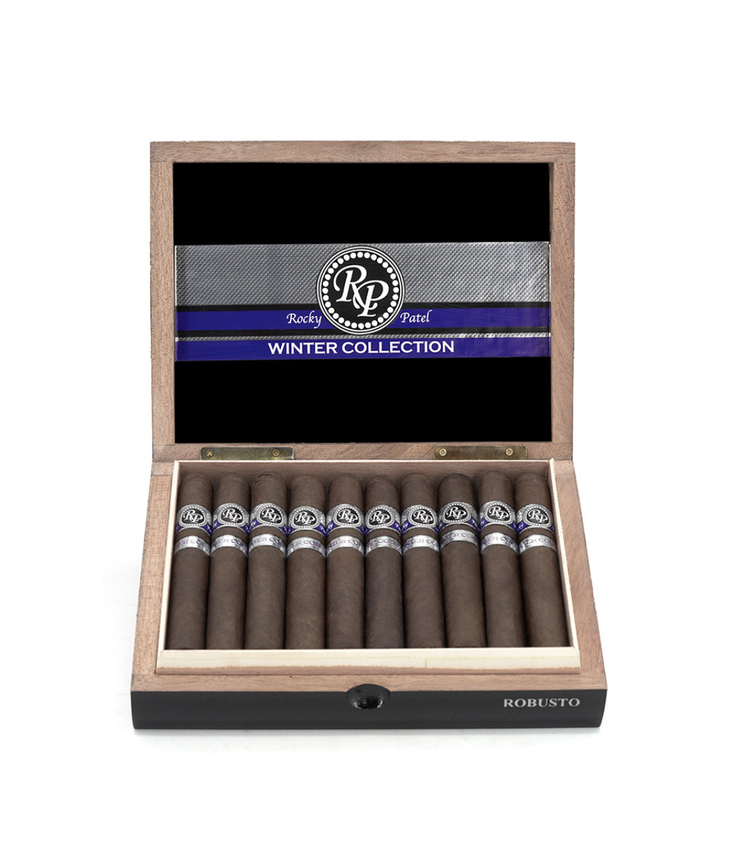 Rocky Patel Winter Collection Robusto Cigar Box View 2 from AuCigars, premium Cuban cigar